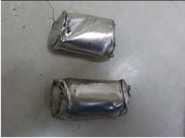 リチウムイオン電池（令和３年３月２４日　第１清掃工場内において発火）