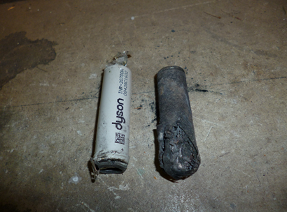 リチウムイオン電池（令和３年１月１３日　第２清掃工場内において発火）