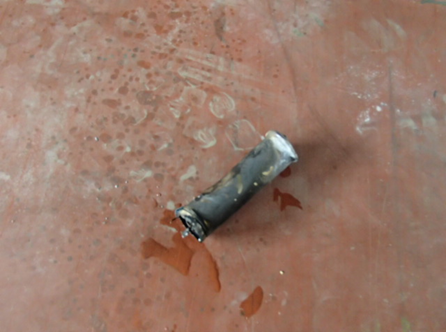 リチウムイオン電池（令和２年１０月７日　第２清掃工場内において発火）